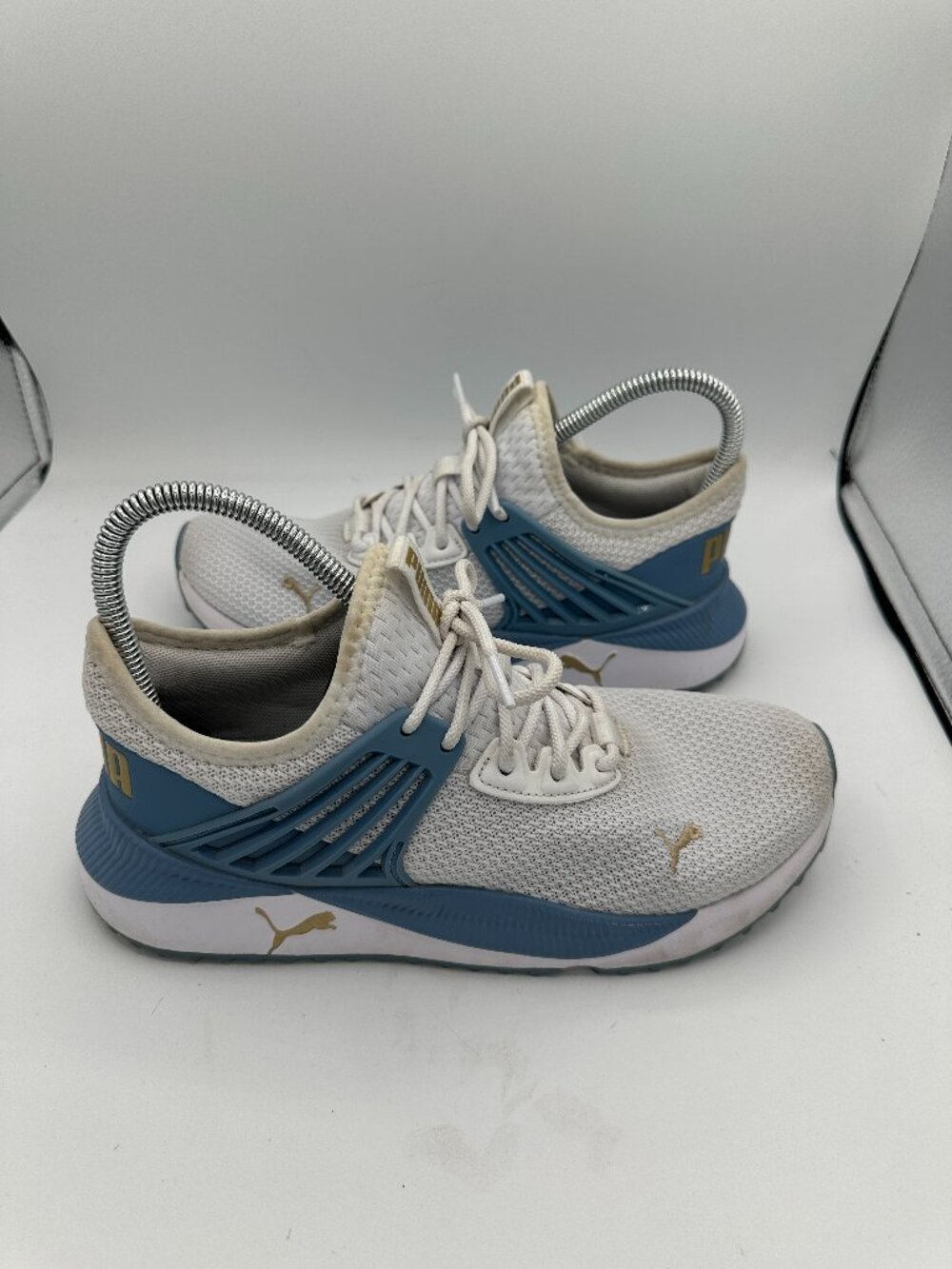 Puma Women's Pacer Future 'White Zen Blue' sneakers Size 8